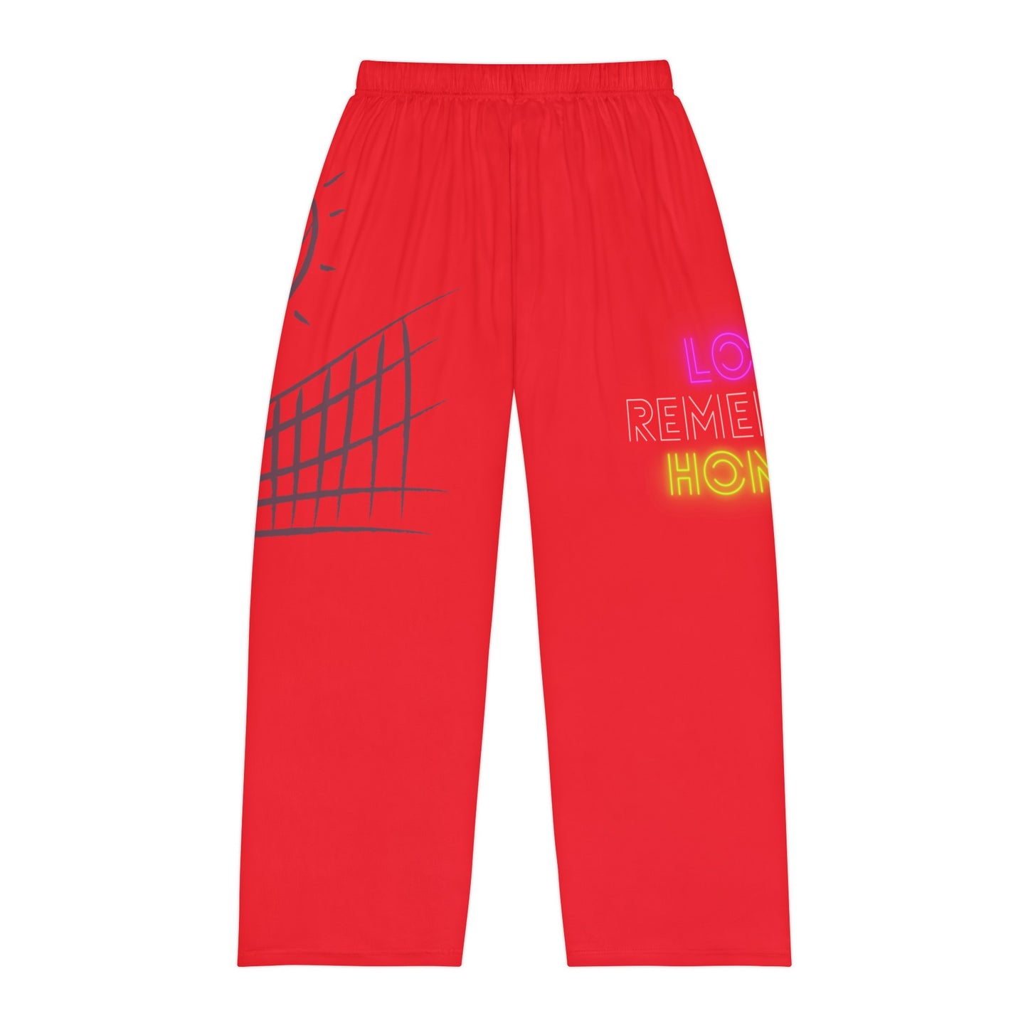 Men's Pajama Pants: Volleyball Red