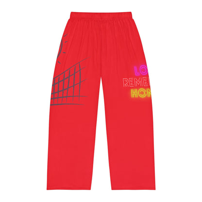 Men's Pajama Pants: Volleyball Red