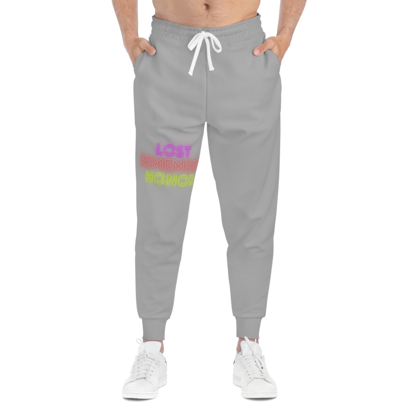 Athletic Joggers: Lost Remember Honor Lite Grey