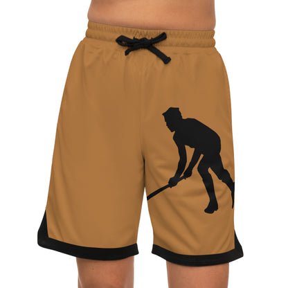 Basketball Rib Shorts: Hockey Lite Brown