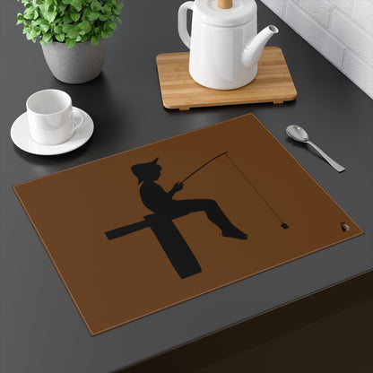 Placemat, 1pc: Fishing Brown