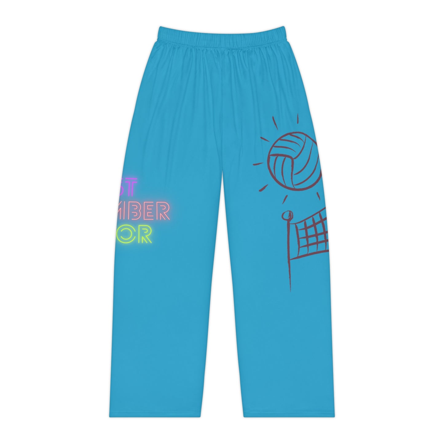 Women's Pajama Pants: Volleyball Turquoise