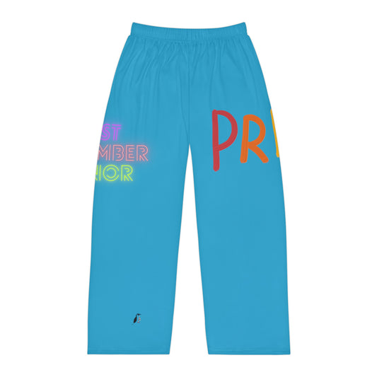 Men's Pajama Pants: LGBTQ Pride Turquoise