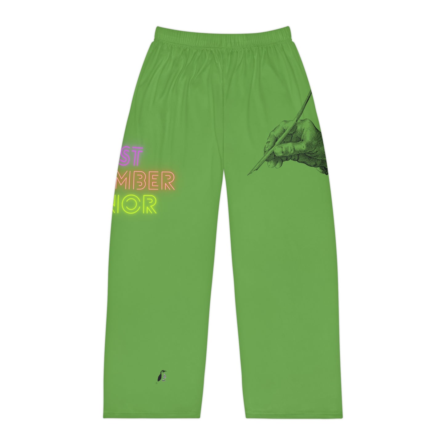 Men's Pajama Pants: Writing Green