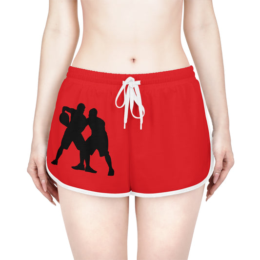 Women's Relaxed Shorts: Basketball Red