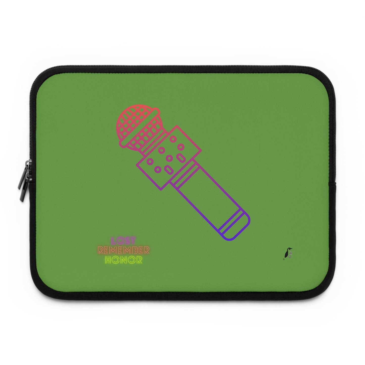 Laptop Sleeve: Music Green