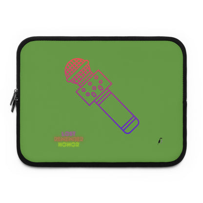 Laptop Sleeve: Music Green