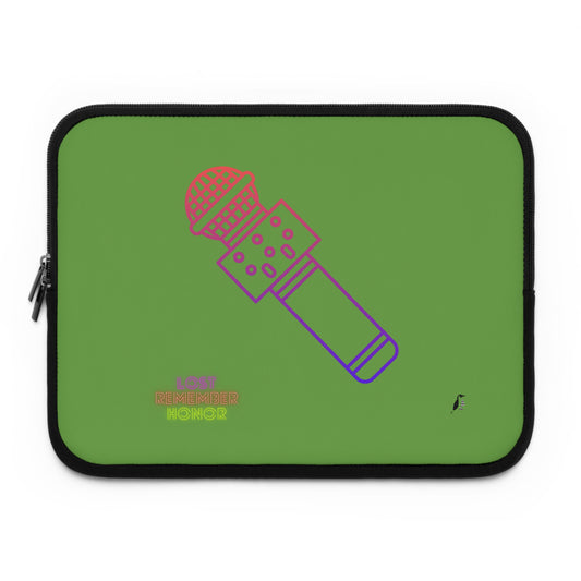 Laptop Sleeve: Music Green