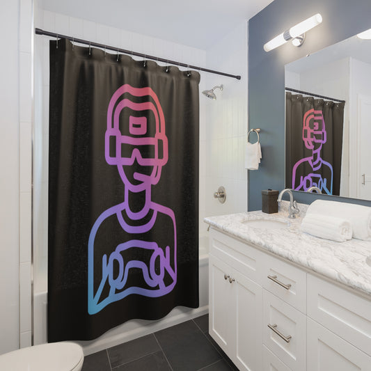 Shower Curtains: #1 Gaming Black