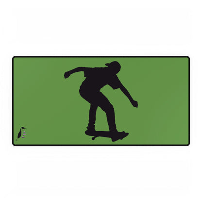 Desk Mats: Skateboarding Green