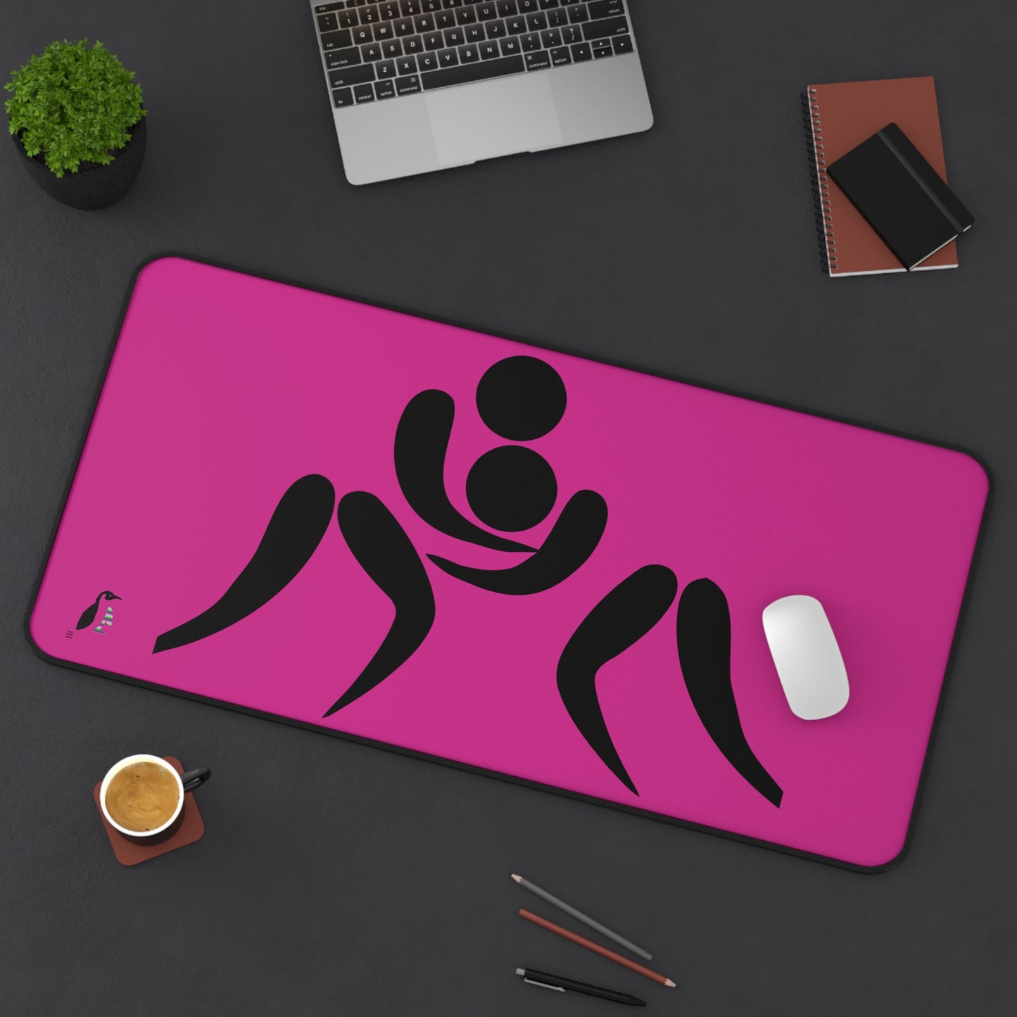 Desk Mat: Wrestling Pink