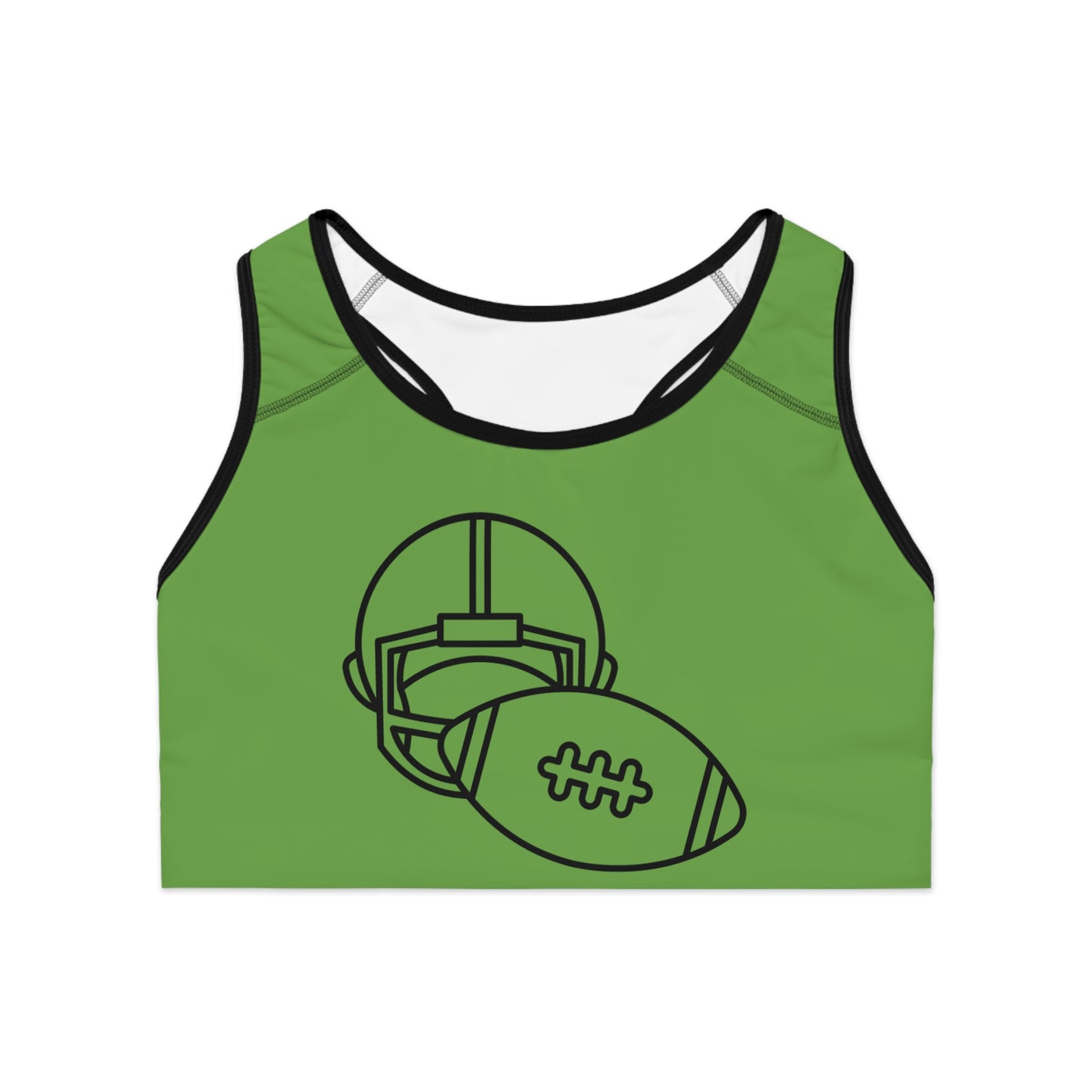 Sports Bra: Football Green