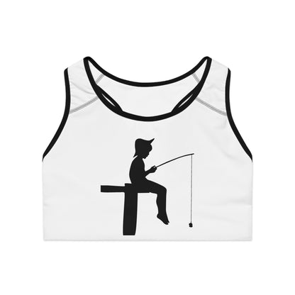 Sports Bra: Fishing White