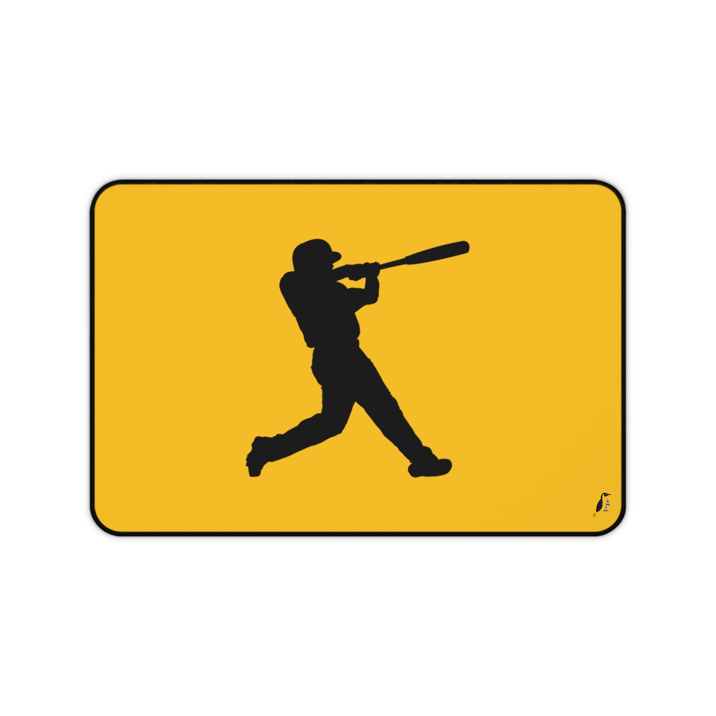 Desk Mat: Baseball Yellow