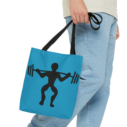 Tote Bag: Weightlifting Turquoise