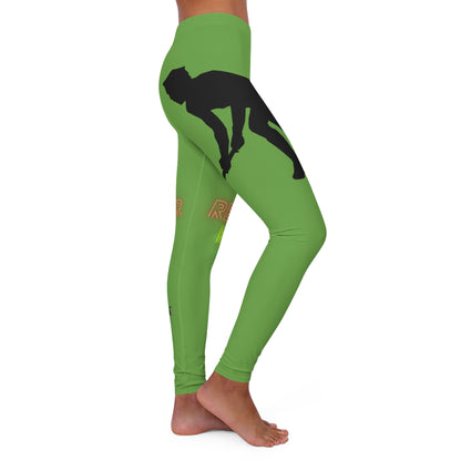 Women's Spandex Leggings: Hockey Green