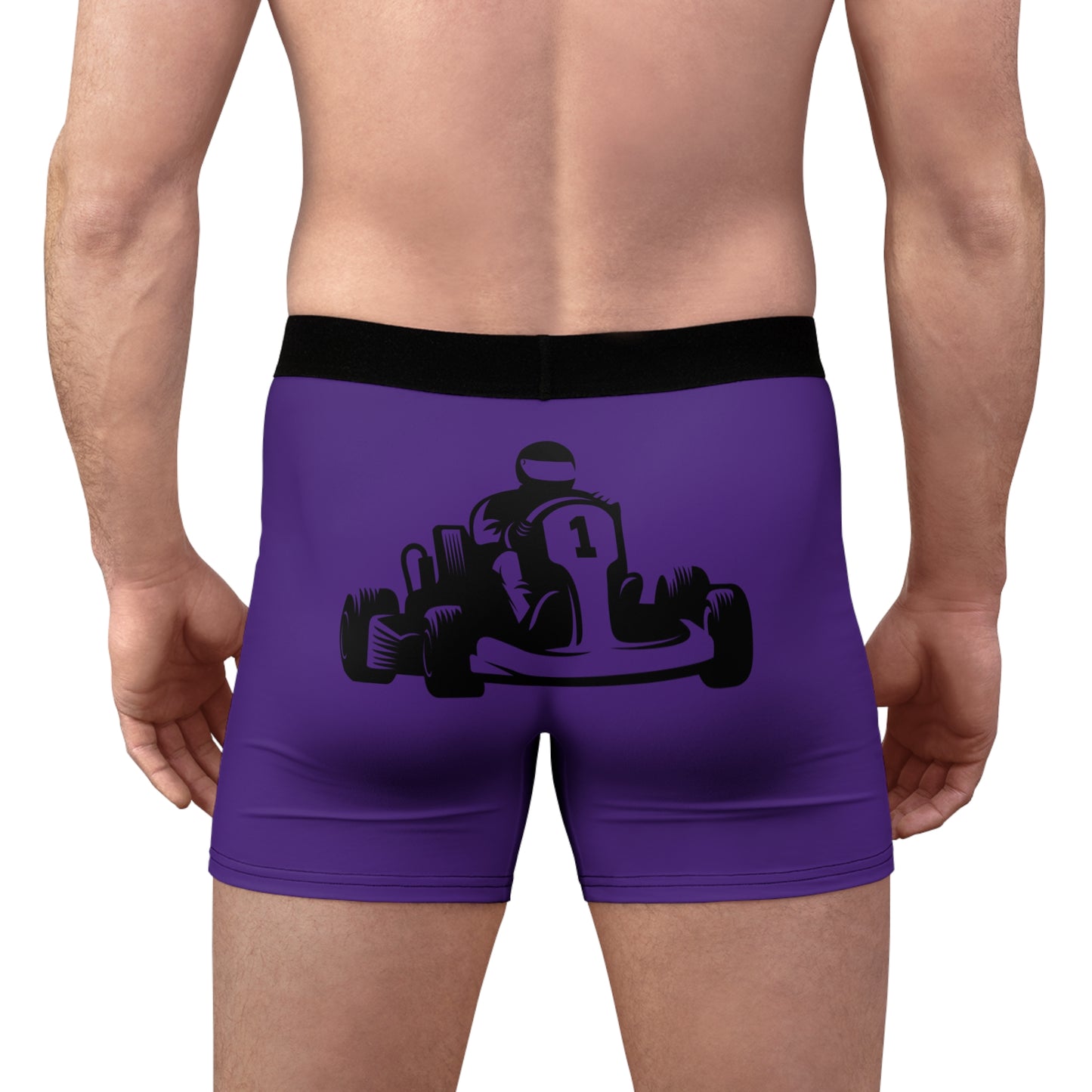 Men's Boxer Briefs: Racing Purple