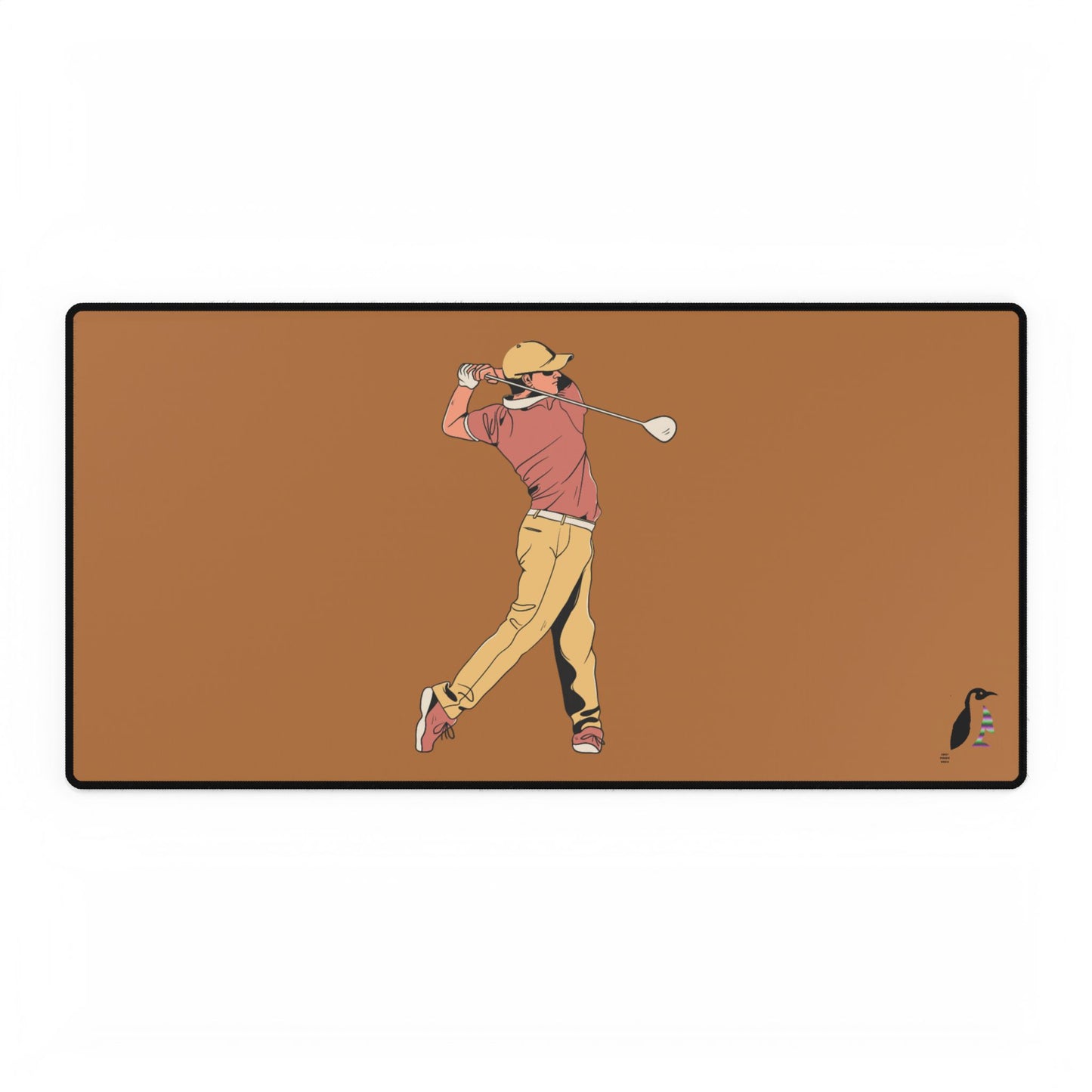 Desk Mats: Golf Lite Brown