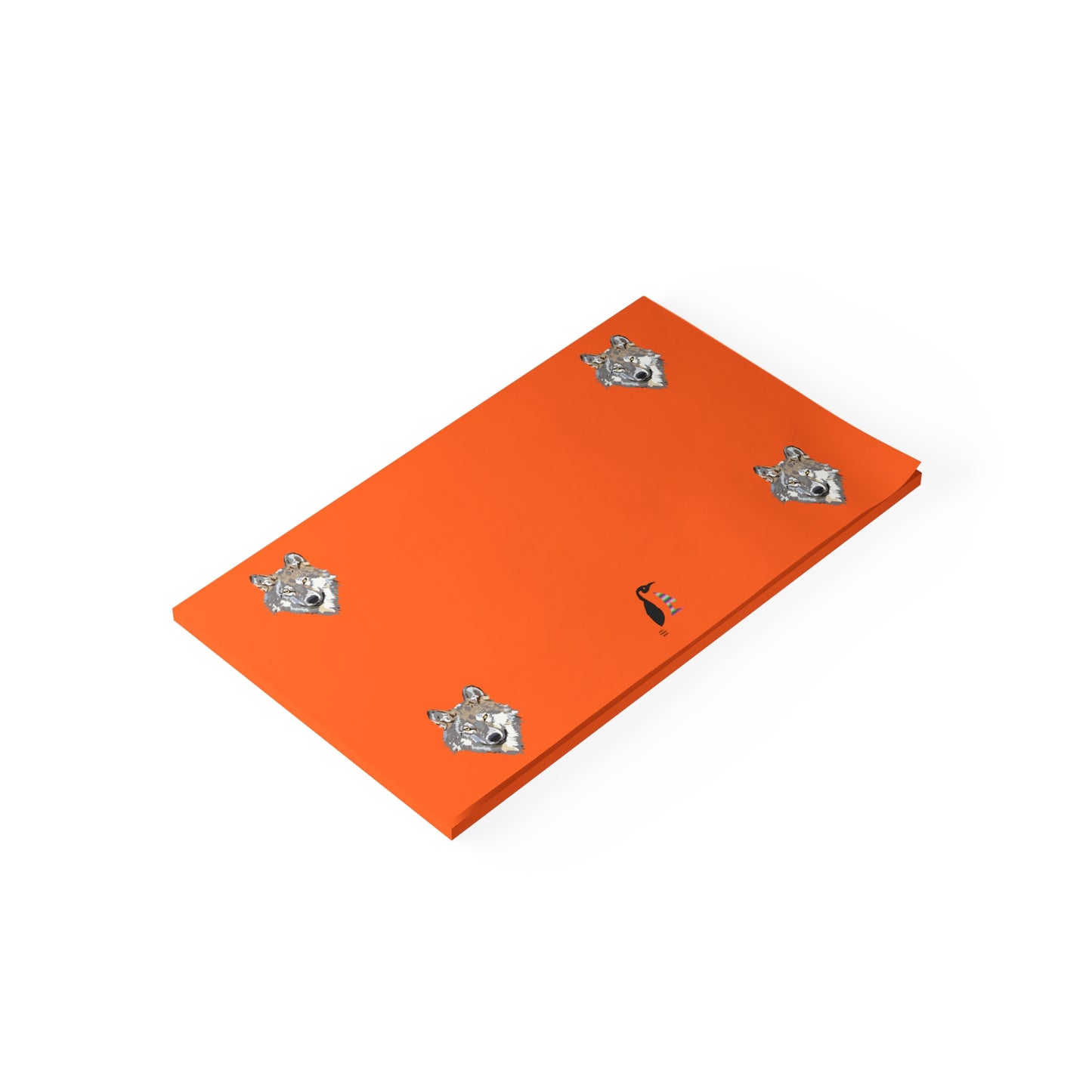 Post-it® Note Pads: Wolves Orange