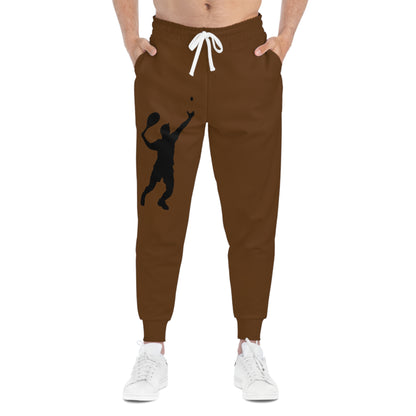 Athletic Joggers: Tennis Brown