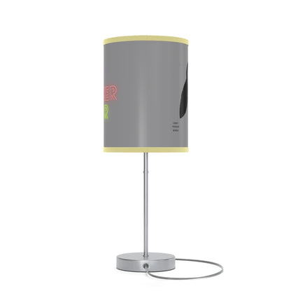 Lamp on a Stand, US|CA plug: Crazy Penguin World Logo Grey