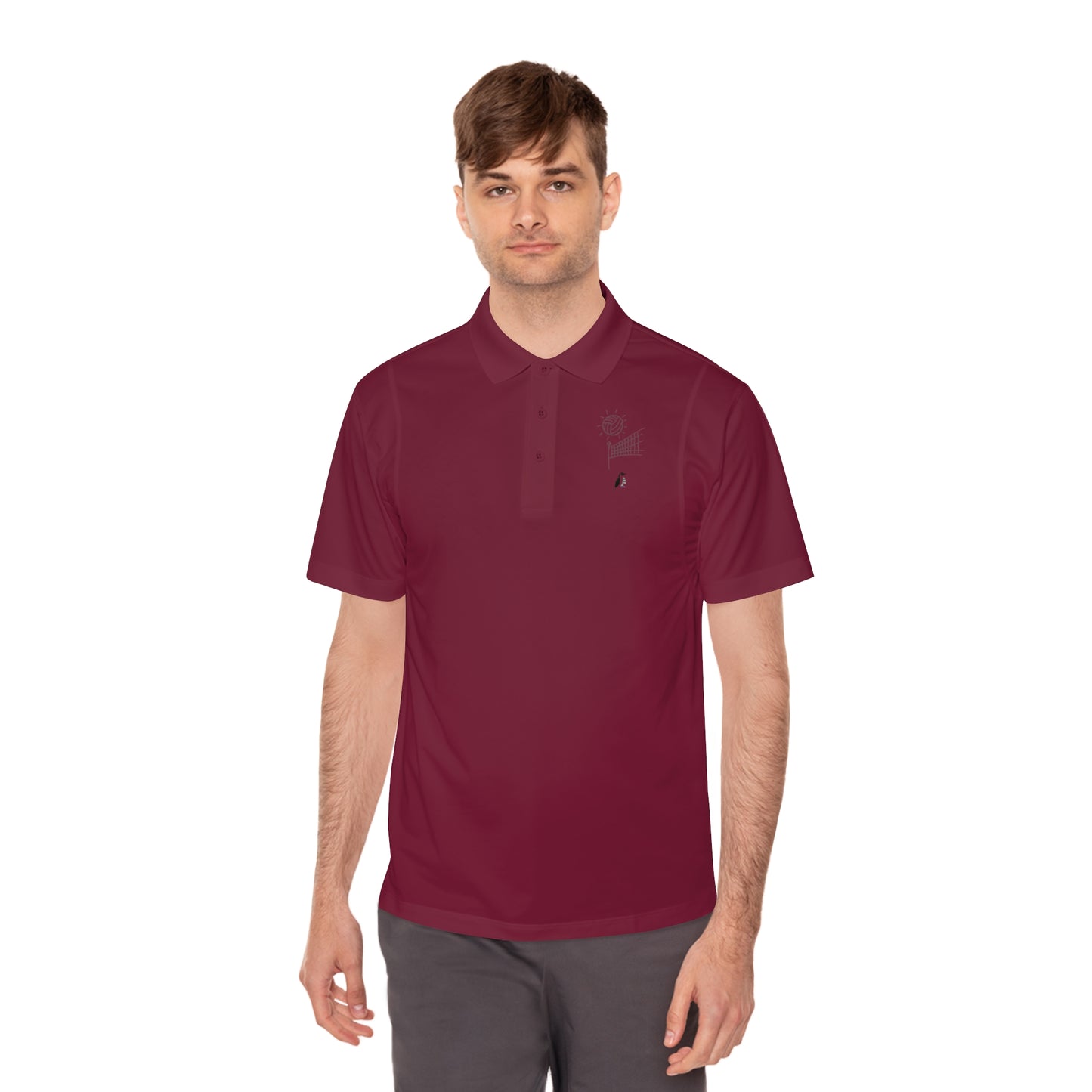 Men's Sport Polo Shirt: Volleyball #2