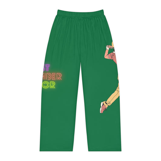 Women's Pajama Pants: Golf Dark Green