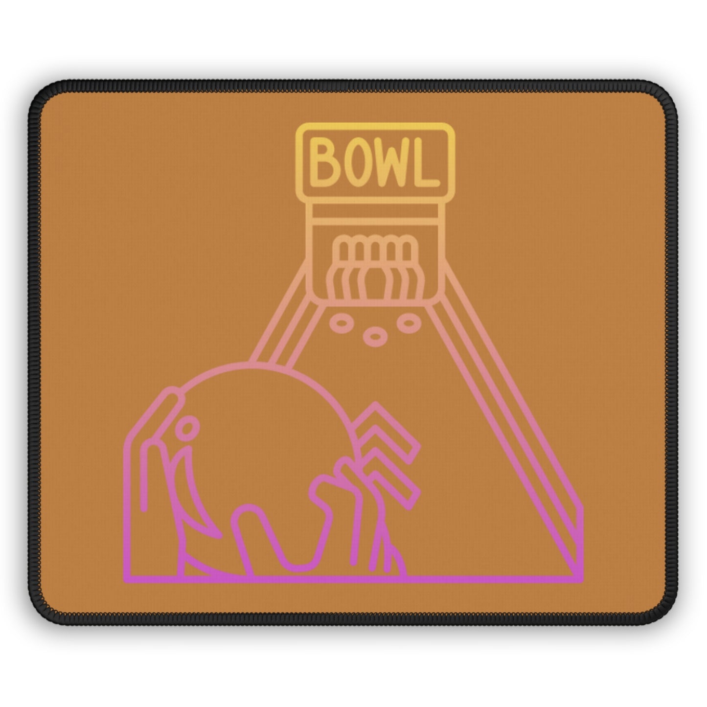 Gaming Mouse Pad: Bowling Lite Brown