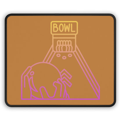 Gaming Mouse Pad: Bowling Lite Brown