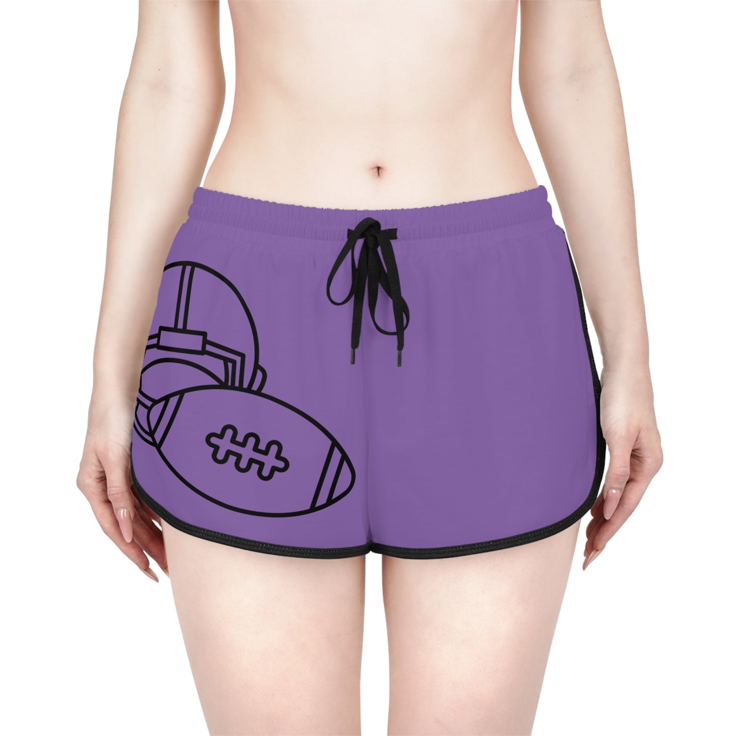 Women's Relaxed Shorts: Football Lite Purple