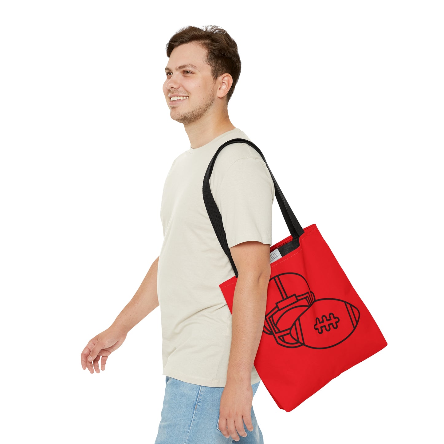 Tote Bag: Football Red