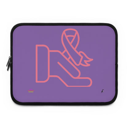 Laptop Sleeve: Fight Cancer Lite Purple