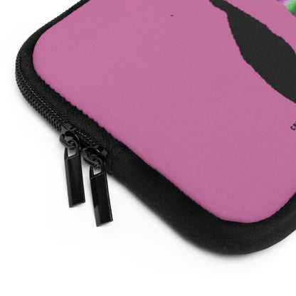 Laptop Sleeve: Crazy Penguin World Logo Lite Pink