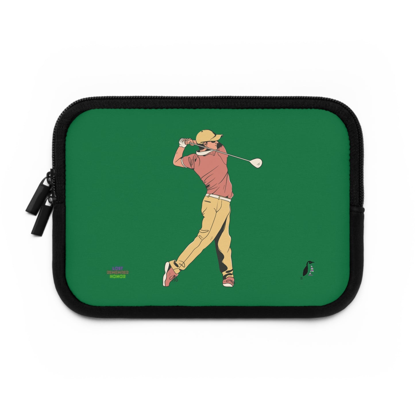 Laptop Sleeve: Golf Dark Green