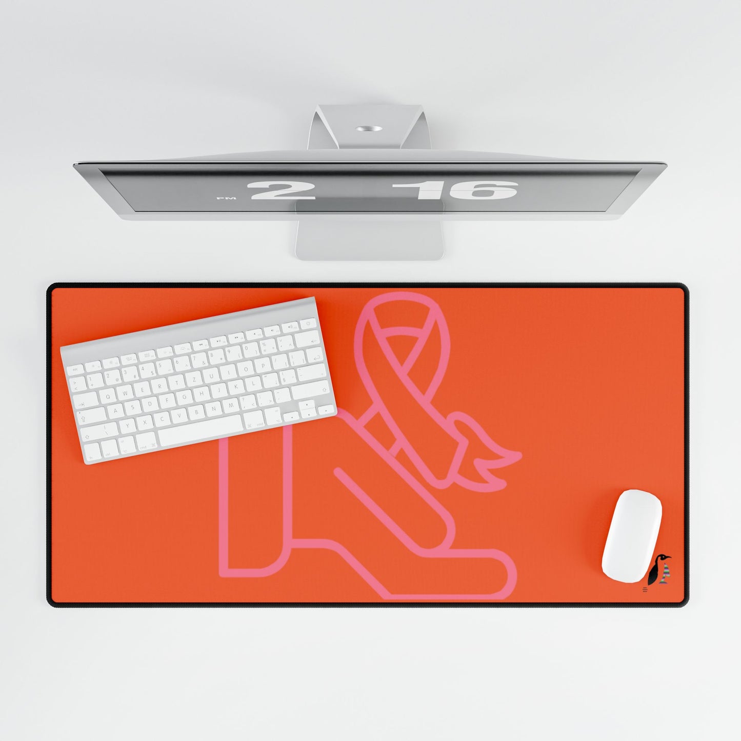 Desk Mats: Fight Cancer Orange