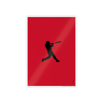 Gloss Posters: Baseball Dark Red
