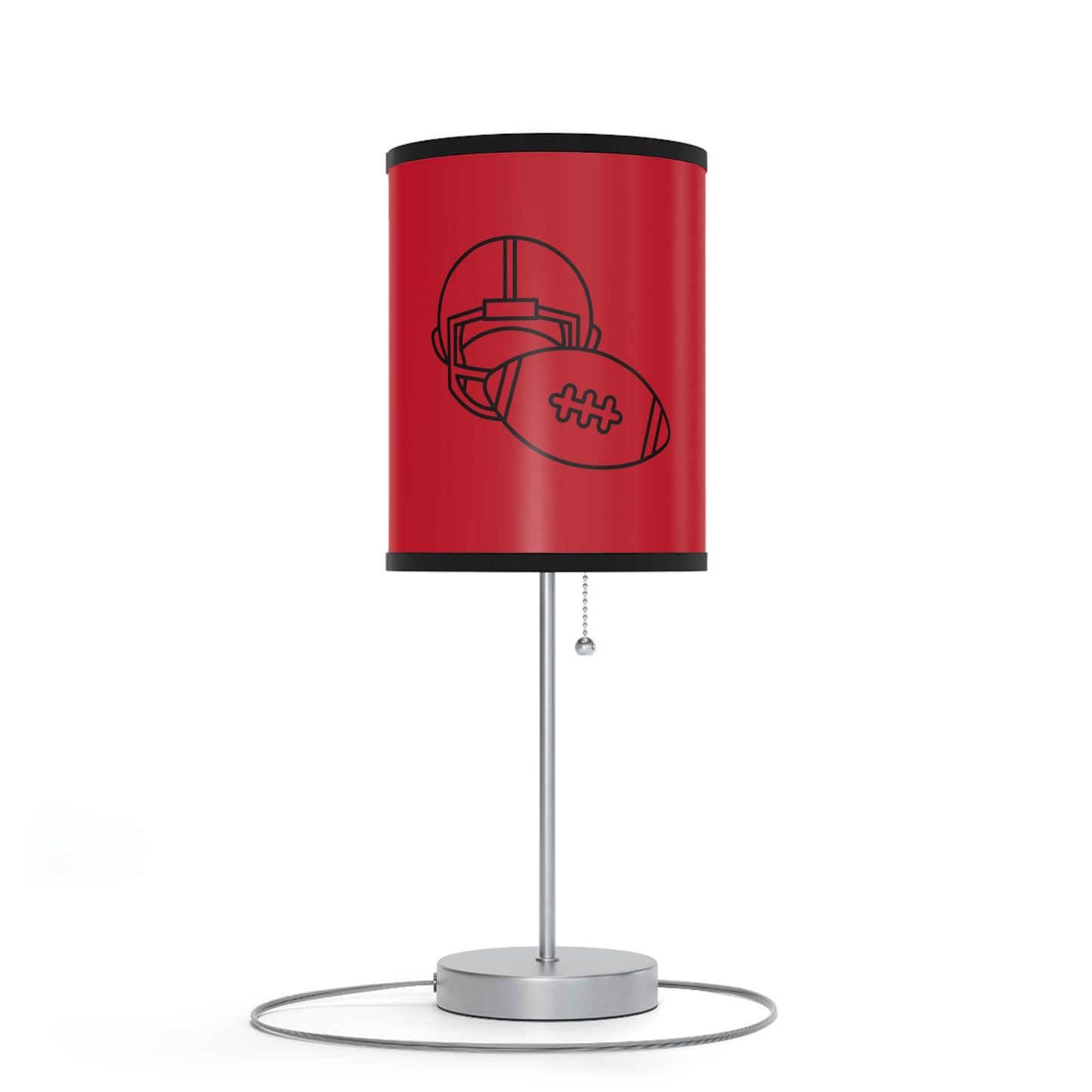 Lamp on a Stand, US|CA plug: Football Dark Red