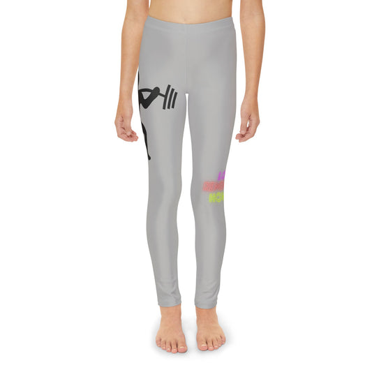 Youth Full-Length Leggings: Weightlifting Lite Grey