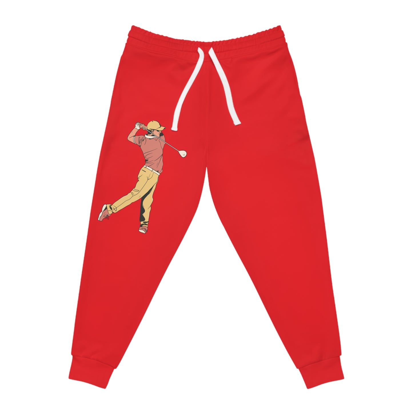 Athletic Joggers: Golf Red