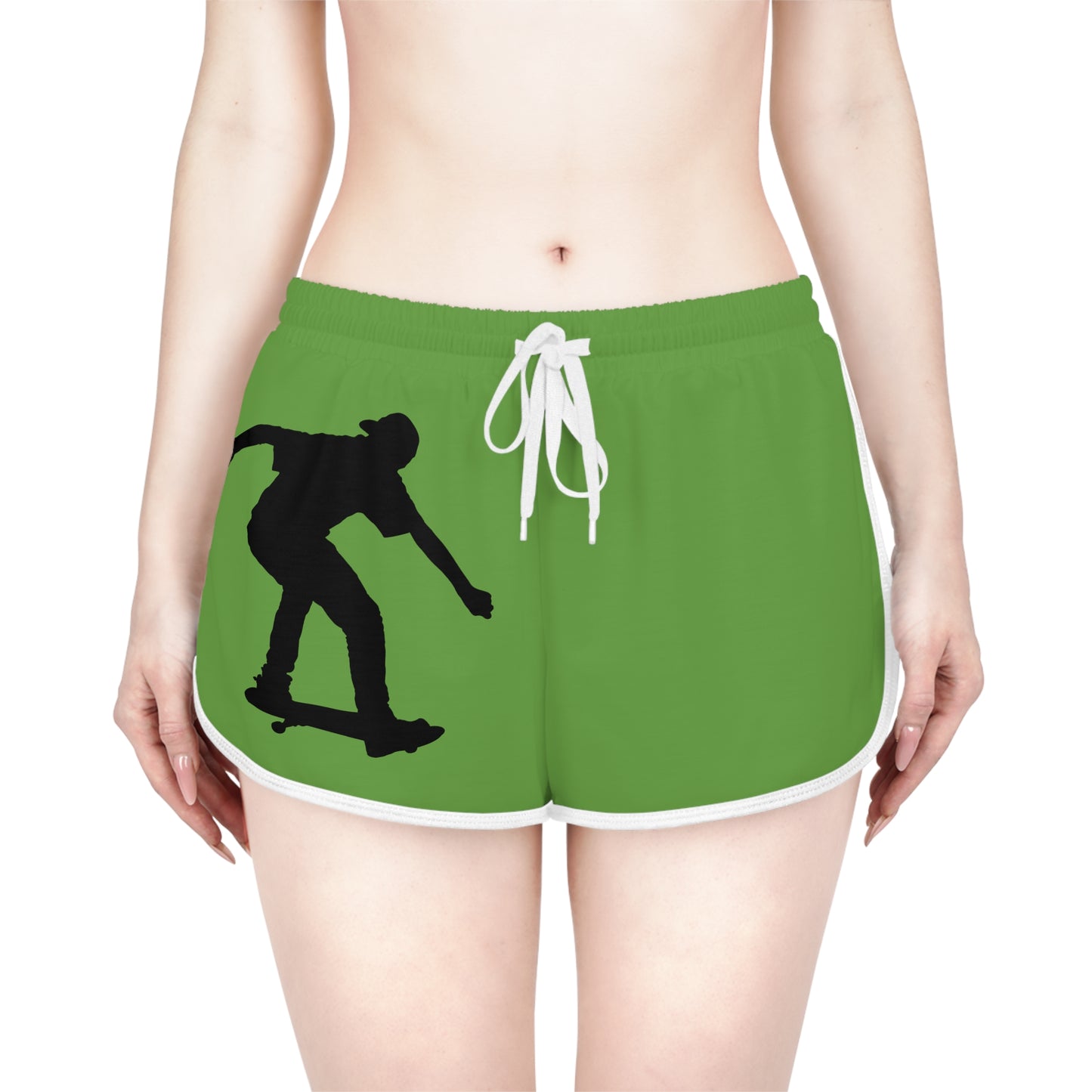 Women's Relaxed Shorts: Skateboarding Green