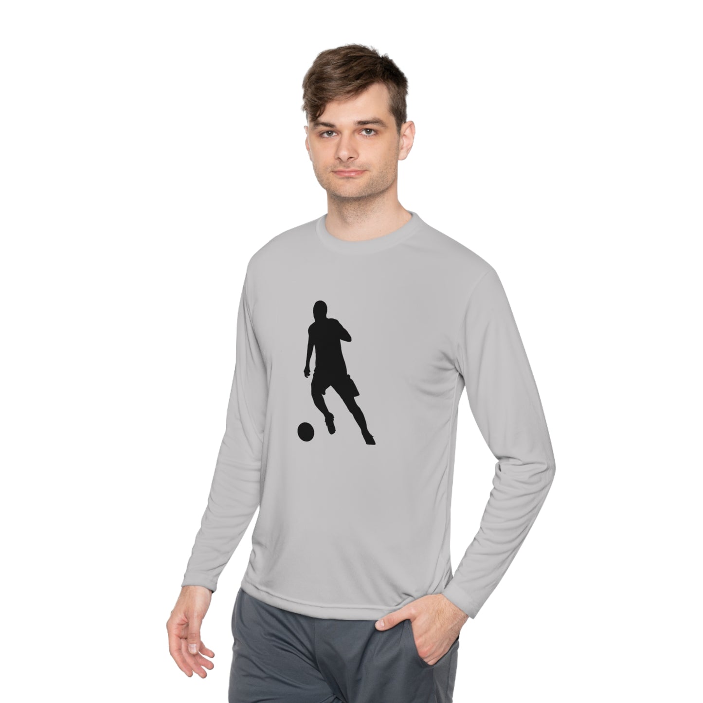 Lightweight Long Sleeve Tee: Soccer #1