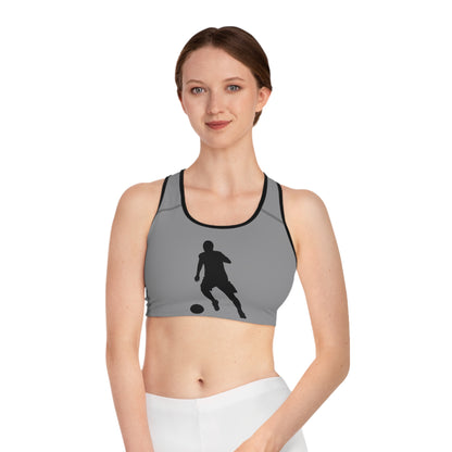 Sports Bra: Soccer Grey