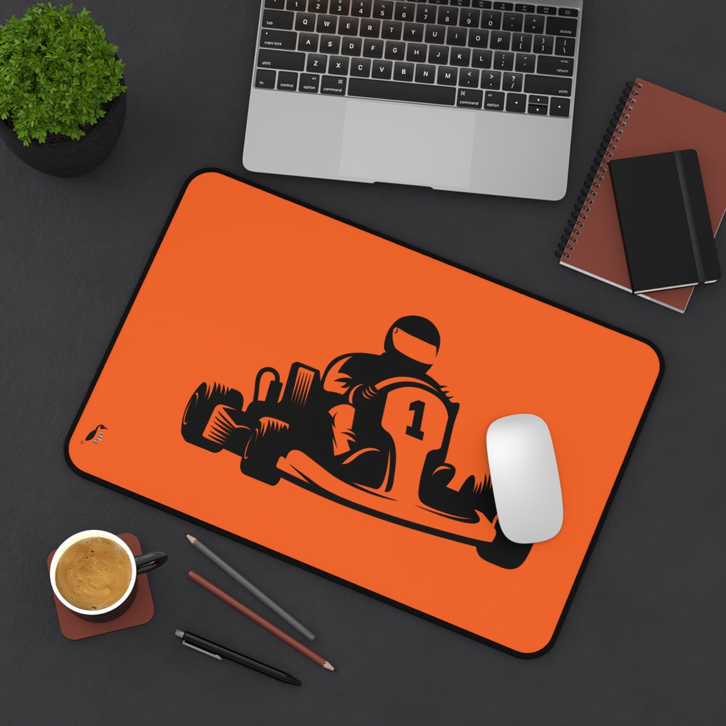 Desk Mat: Racing Orange