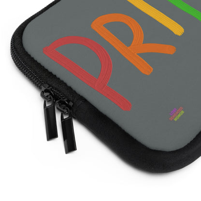 Laptop Sleeve: LGBTQ Pride Dark Grey