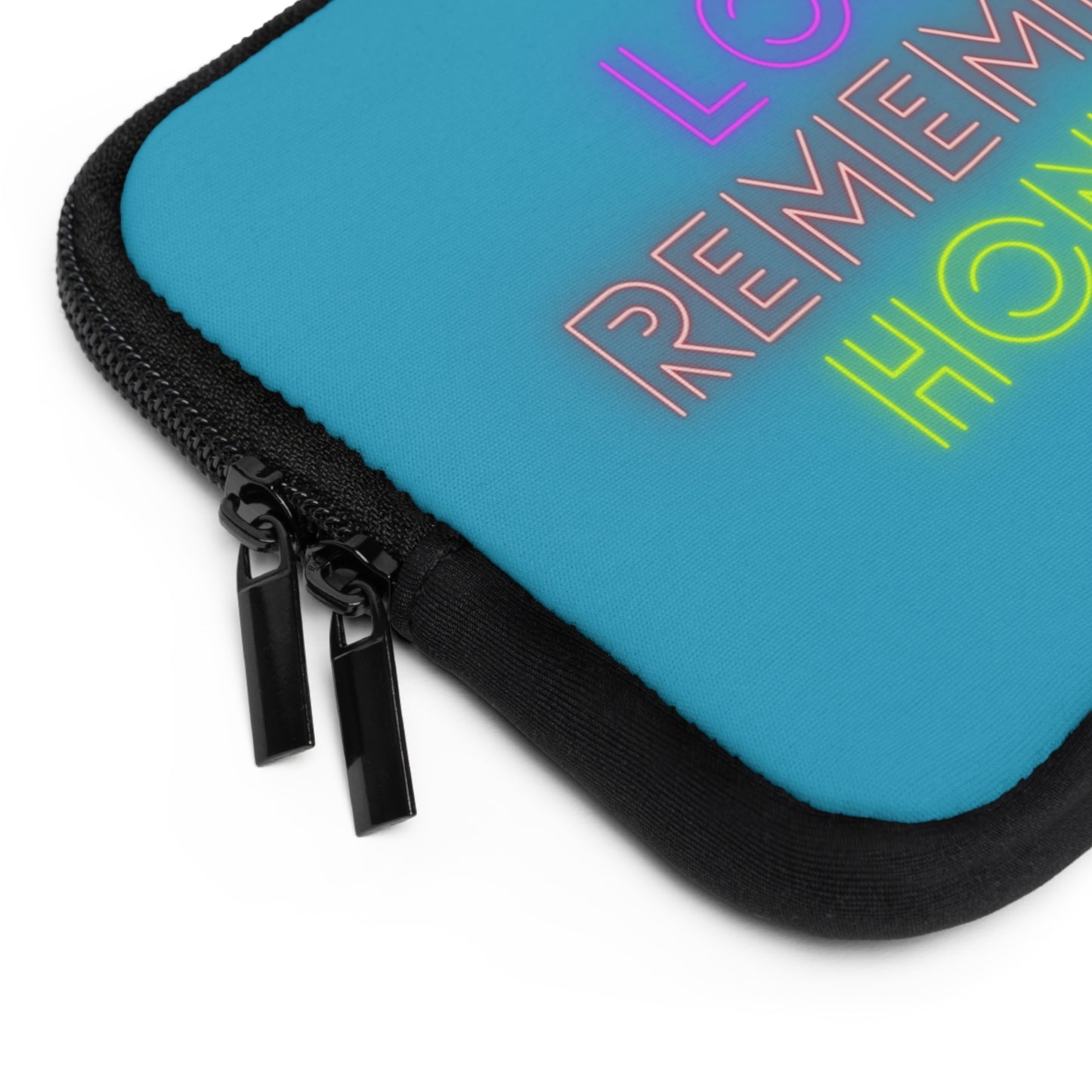 Laptop Sleeve: Lost Remember Honor Turquoise