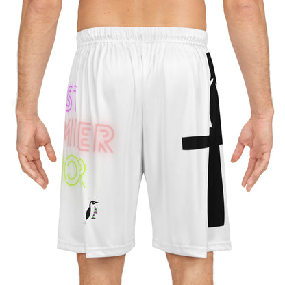 Basketball Shorts: Fishing White