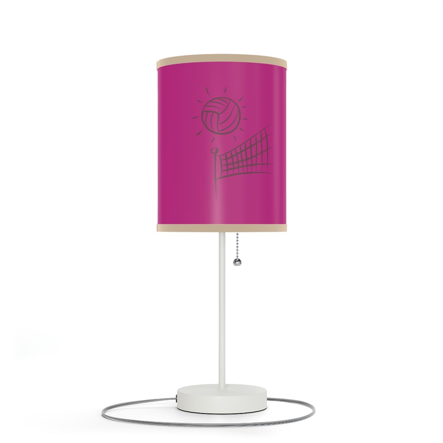 Lamp on a Stand, US|CA plug: Volleyball Pink