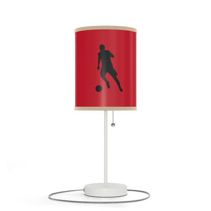 Lamp on a Stand, US|CA plug: Soccer Dark Red