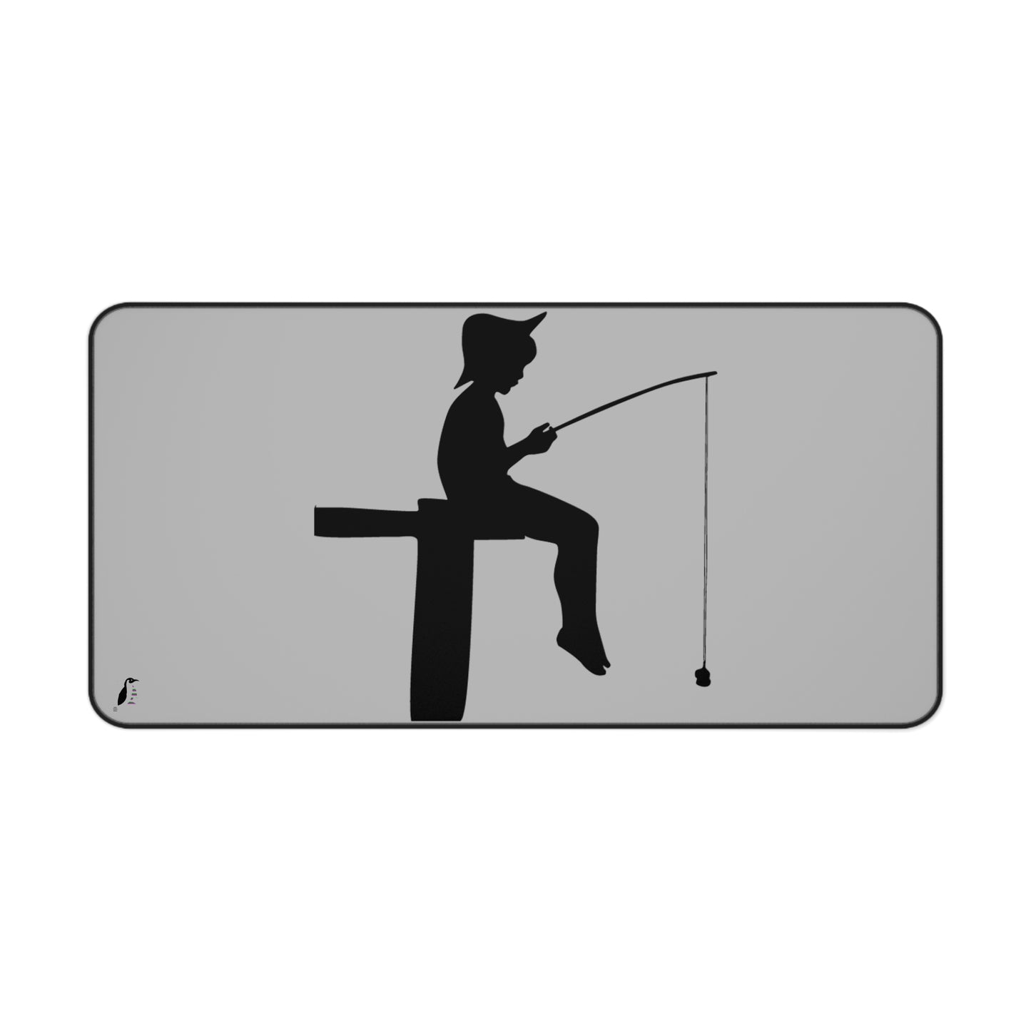 Desk Mat: Fishing Lite Grey