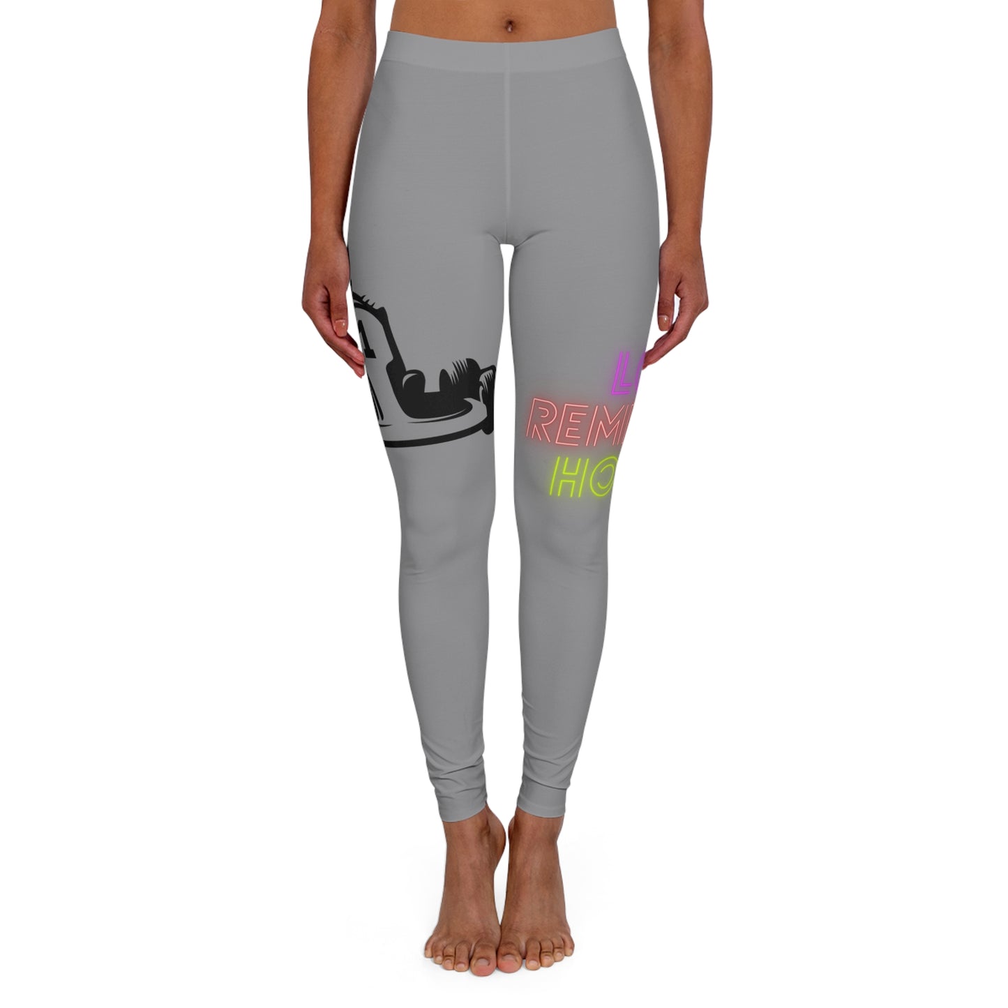 Women's Spandex Leggings: Racing Grey